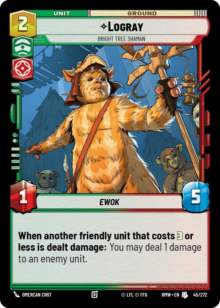 Image for Logray - Bright Tree Shaman (45/272) (HMW) - Star Wars: Unlimited