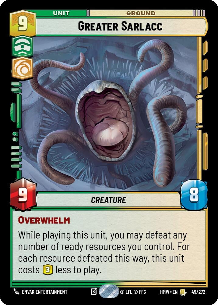 Image for Greater Sarlacc (49/272) (HMW) - Star Wars: Unlimited