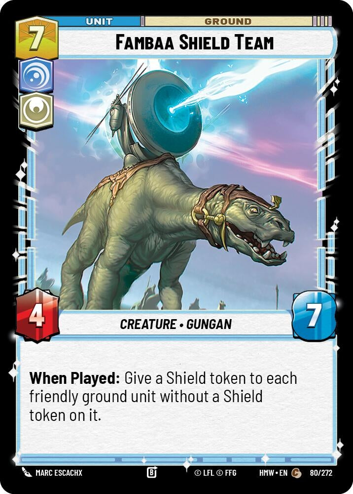 Image for Fambaa Shield Team (80/272) (HMW) - Star Wars: Unlimited
