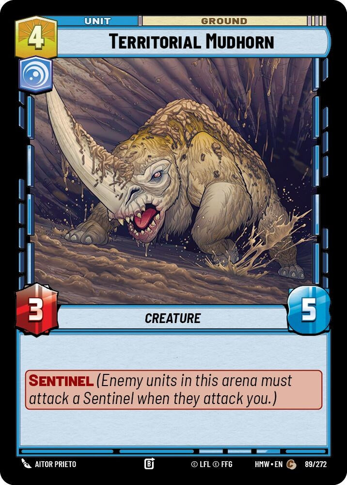 Image for Territorial Mudhorn (89/272) (HMW) - Star Wars: Unlimited