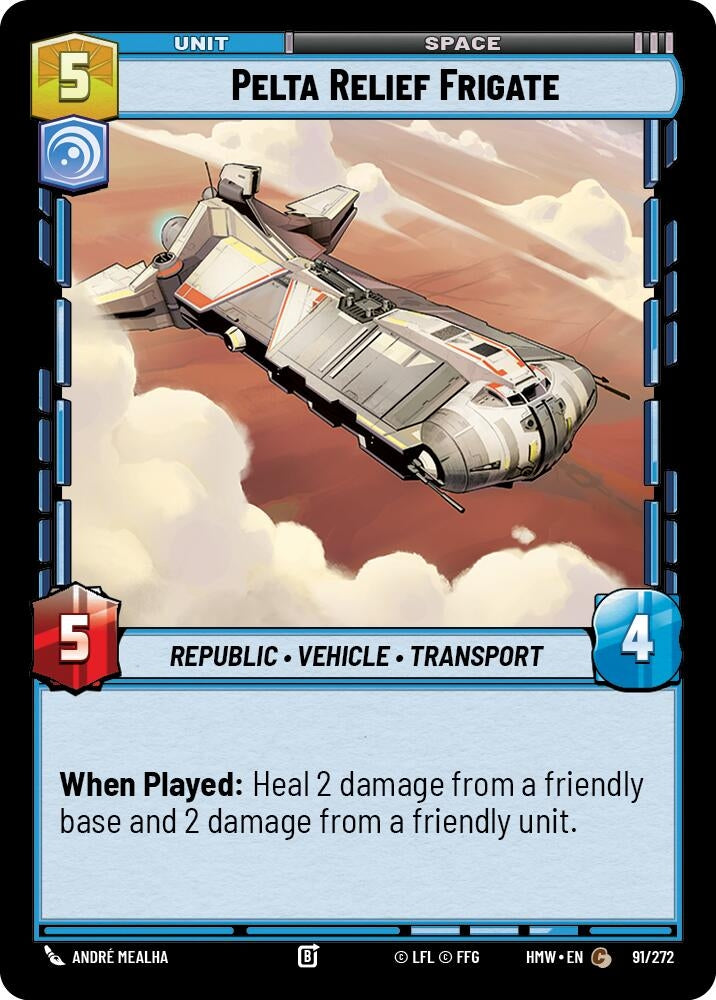 Image for Pelta Relief Frigate (91/272) (HMW) - Star Wars: Unlimited