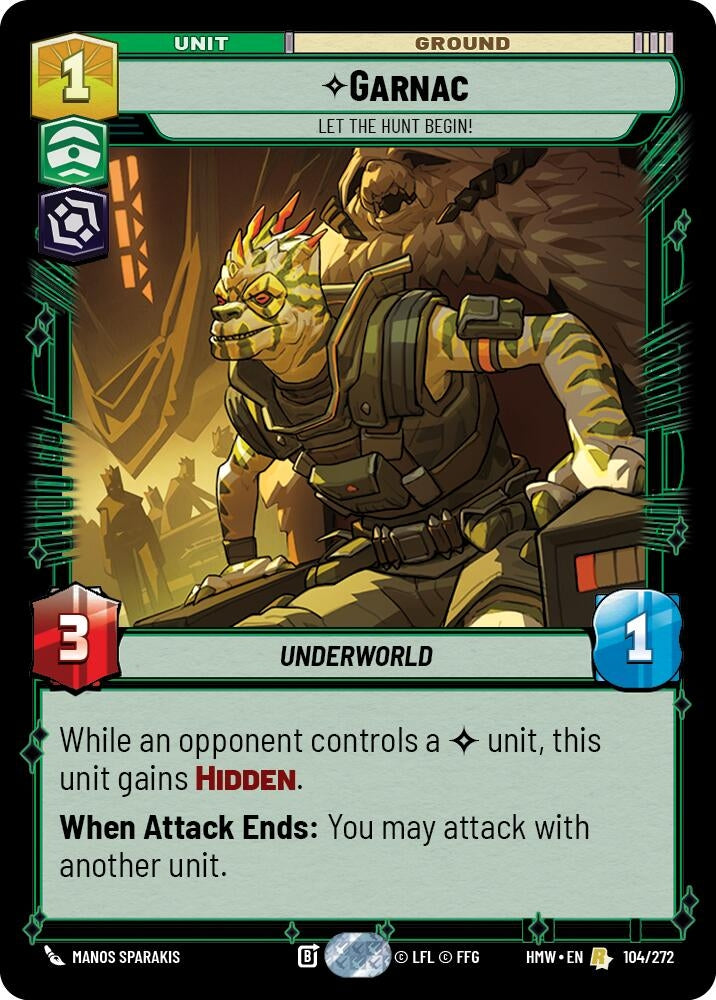 Image for Garnac - Let the Hunt Begin! (104/272) (HMW) - Star Wars: Unlimited