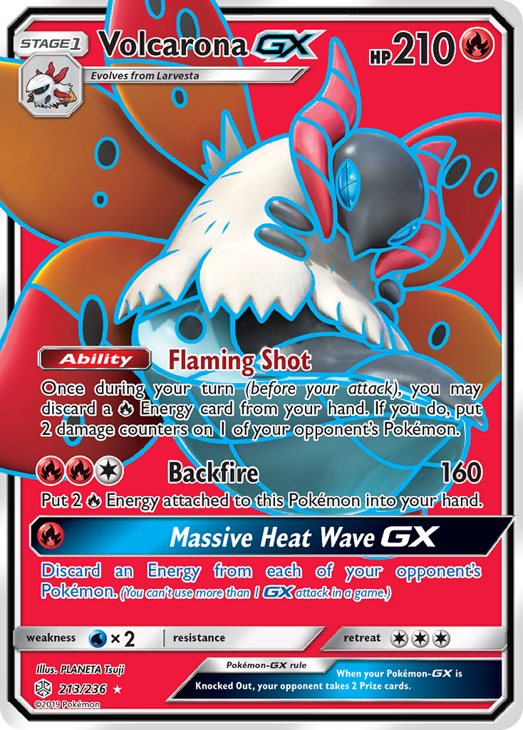 Volcarona GX (213/236) [Soleil et Lune : Éclipse Cosmique]