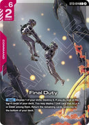 Image for Final Duty (C+) (ST13-014) (ST13) - Gundam Card Game