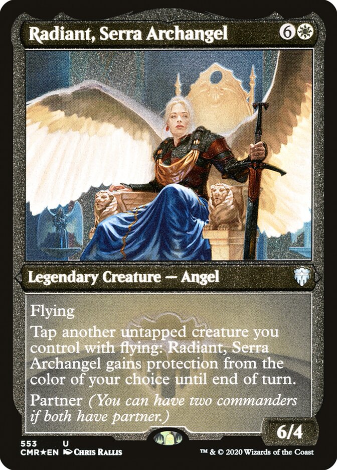 Radiante, Serafín arcángel (grabado) [Commander Legends]