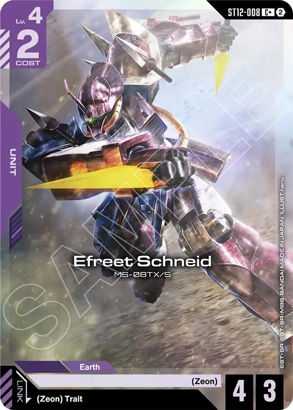 Image for Efreet Schneid (C+) (ST12-008) (ST12) - Gundam Card Game