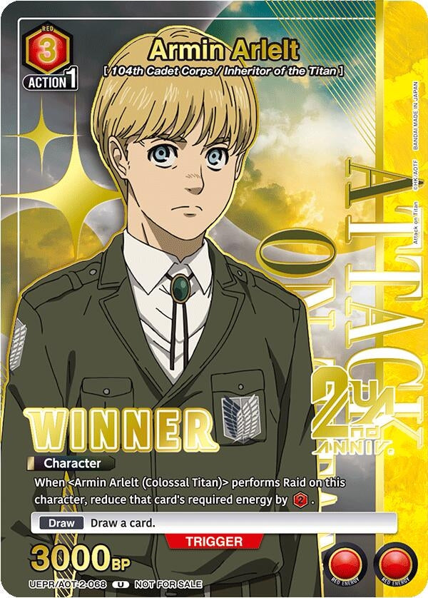 Image for Armin Arlelt (068) (Winner) (UEPR/AOT-2-068) (UEPR) - Union Arena