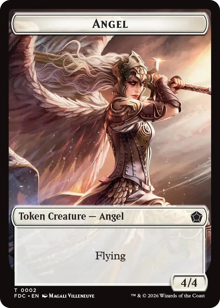 Image for Angel (0002) // Spirit Double-Sided Token (2 // 3) (FDC) - Magic: The Gathering