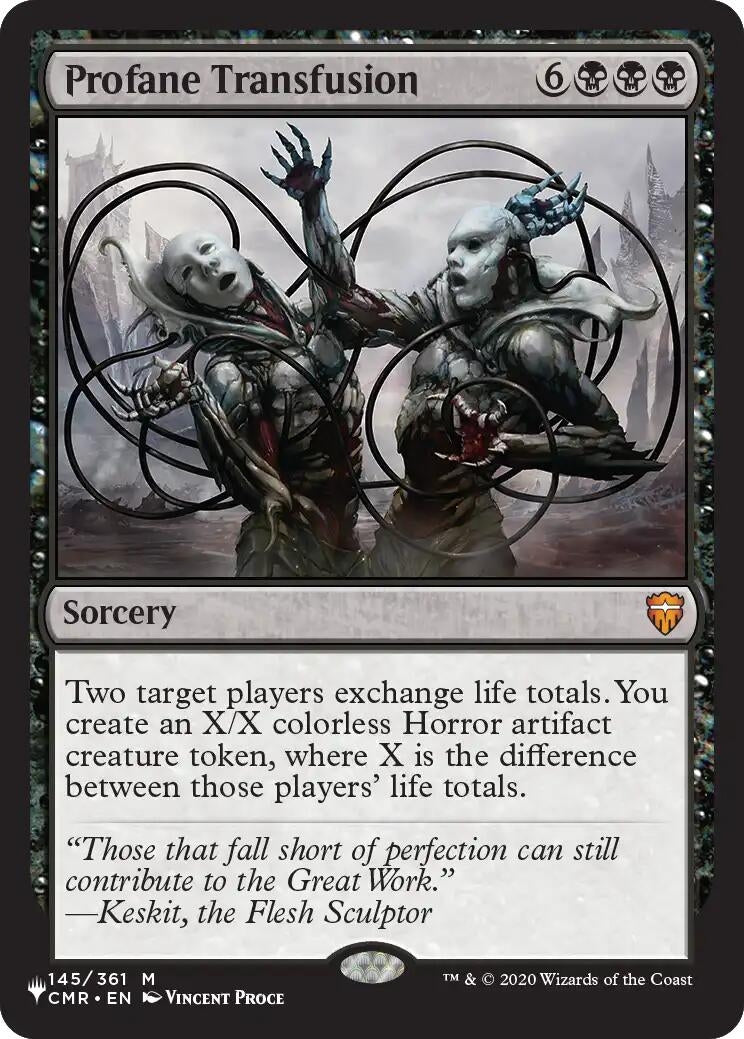 Image for Profane Transfusion (145) (LIST) - Magic: The Gathering