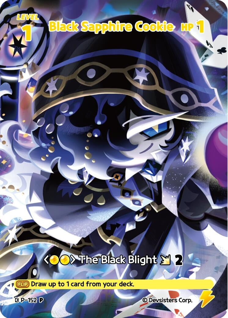 Image for Black Sapphire Cookie (152) (P-152) (P) - CookieRun: Braverse TCG
