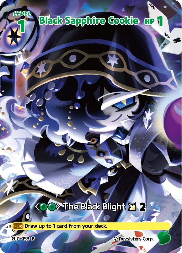 Image for Black Sapphire Cookie (153) (P-153) (P) - CookieRun: Braverse TCG