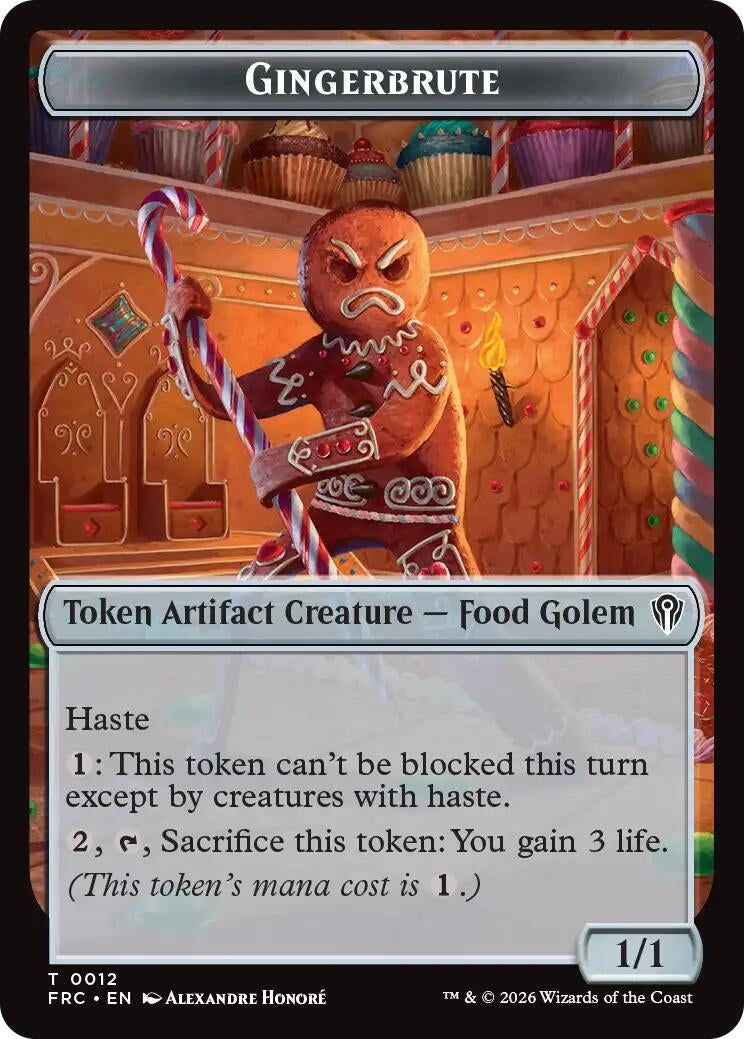 Image for Gingerbrute // Map Double-Sided Token (12 // 14) (FRC) - Magic: The Gathering
