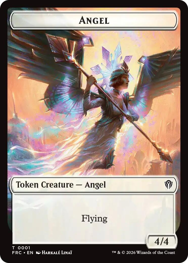 Image for Angel // Myr Double-Sided Token (1 // 15) (FRC) - Magic: The Gathering