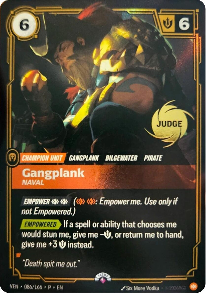 Image for Gangplank, Naval (086/166) (JDG) - Riftbound: League of Legends Trading Card Game