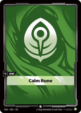 Image for Calm Rune (R02) (RAD) - Riftbound: League of Legends Trading Card Game
