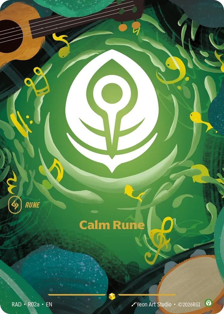 Image for Calm Rune (R02a) (R02a) (RAD) - Riftbound: League of Legends Trading Card Game