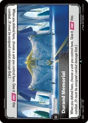 Image for Durand Memorial (161/167) (RAD) - Riftbound: League of Legends Trading Card Game