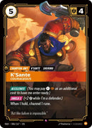 Image for K'Sante, Courageous (086/167) (RAD) - Riftbound: League of Legends Trading Card Game