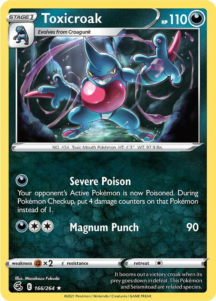 Toxicroak (166/264) [Épée et Bouclier : Poing de Fusion]