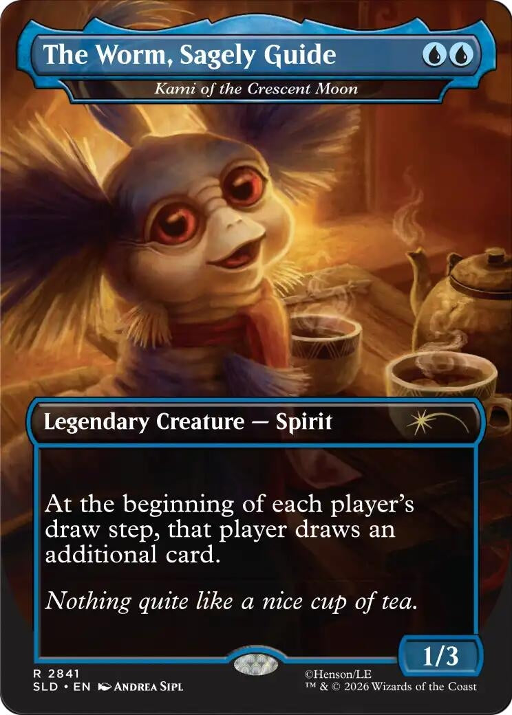 Image for The Worm, Sagely Guide  - Kami of the Crescent Moon (2841) (SLD) - Magic: The Gathering