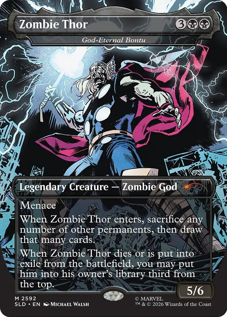 Image for Zombie Thor - God-Eternal Bontu (2592) (SLD) - Magic: The Gathering