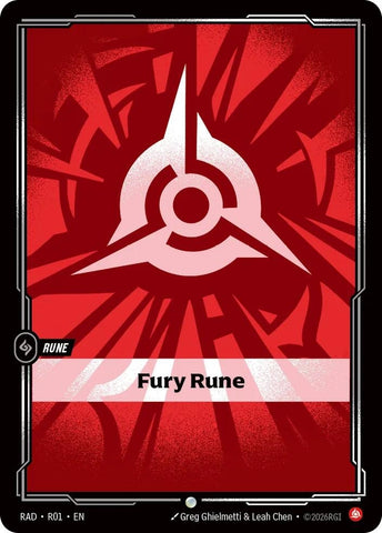 Image for Fury Rune (R01) (RAD) - Riftbound: League of Legends Trading Card Game