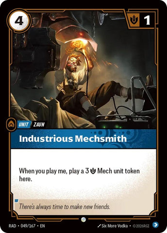 Image for Industrious Mechsmith (049/167) (RAD) - Riftbound: League of Legends Trading Card Game