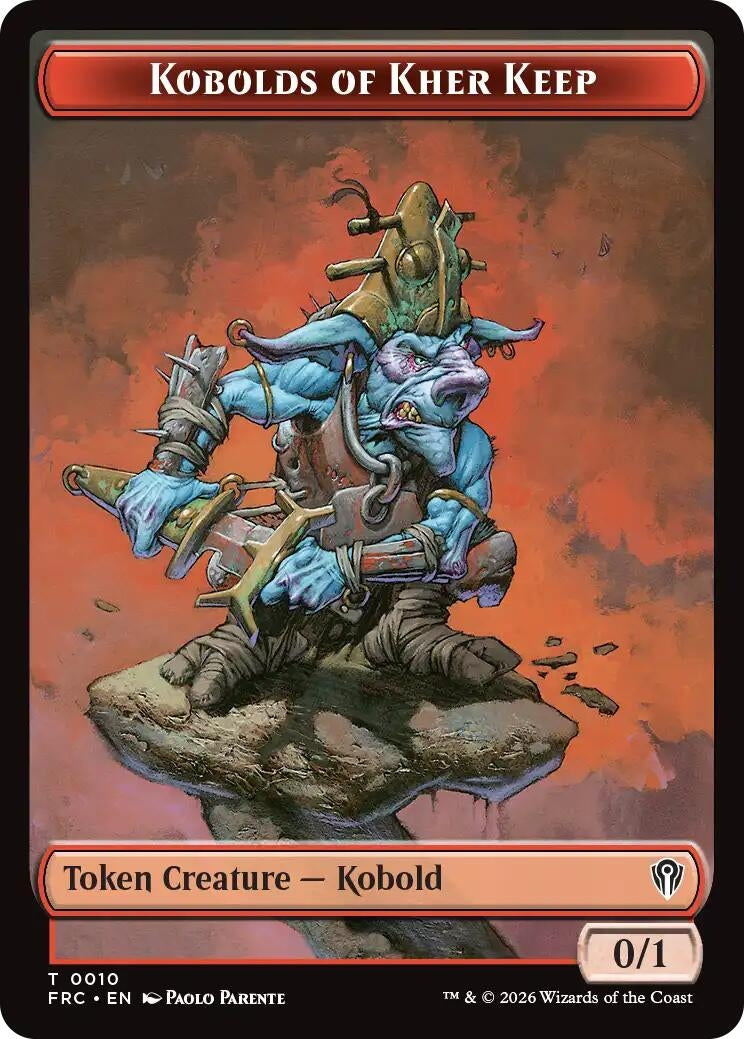 Image for Kobolds of Kher Keep // Map Double-Sided Token (10 // 14) (FRC) - Magic: The Gathering