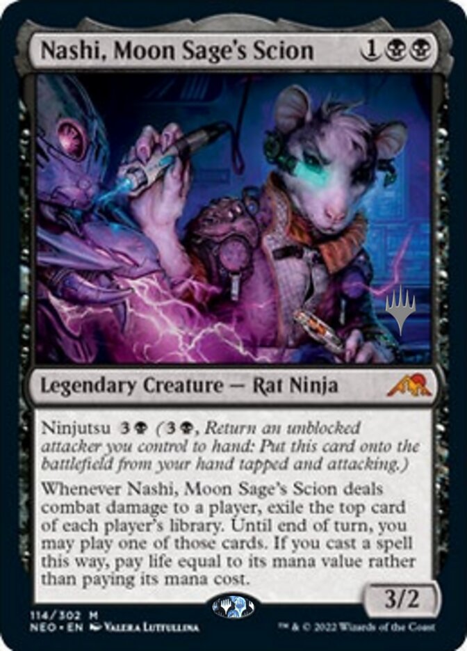Nashi, héritier de la lune (Promo Pack) [Kamigawa: Neon Dynasty Promos]