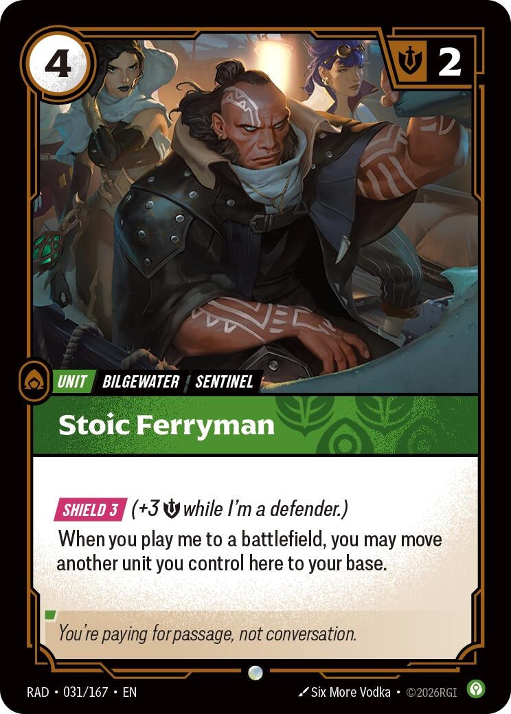 Image for Stoic Ferryman (031/167) (RAD) - Riftbound: League of Legends Trading Card Game