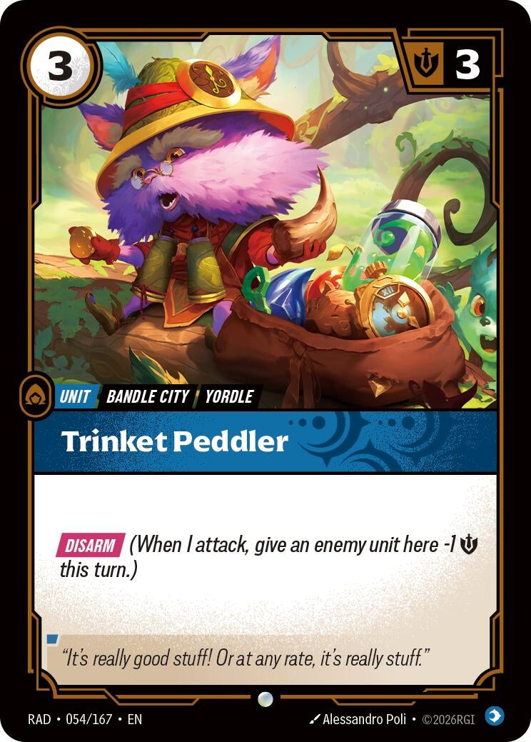 Image for Trinket Peddler (054/167) (RAD) - Riftbound: League of Legends Trading Card Game