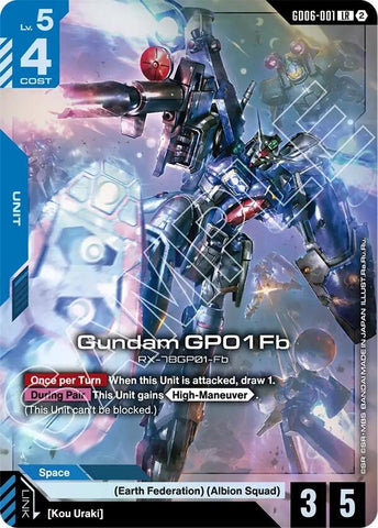 Image for Gundam GP01Fb (GD06-001) (GD06) - Gundam Card Game