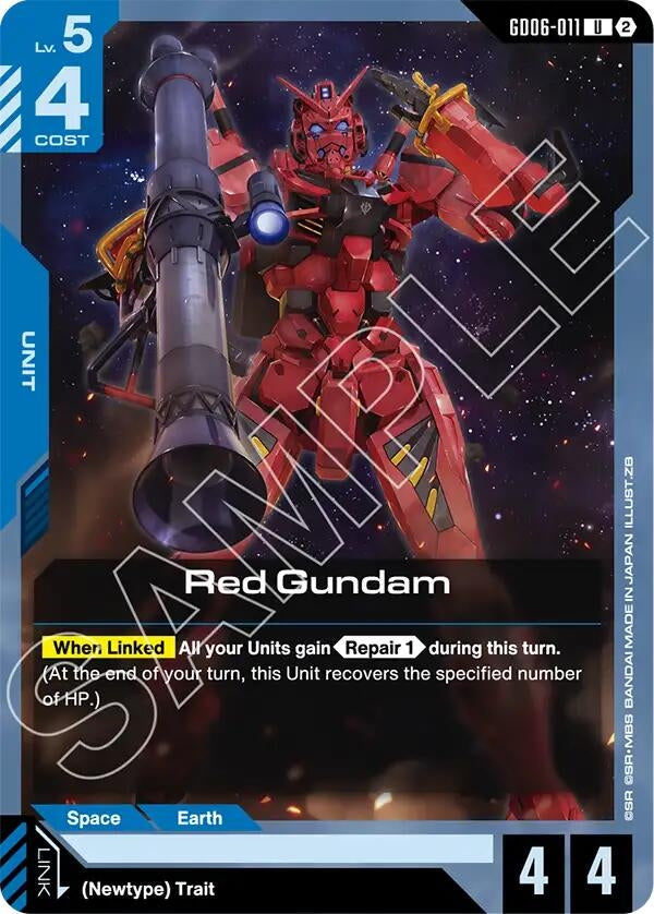 Image for Red Gundam (GD06-011) (GD06) - Gundam Card Game