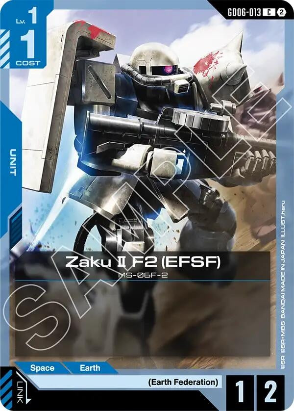 Image for Zaku II F2 (EFSF) (GD06-013) (GD06) - Gundam Card Game
