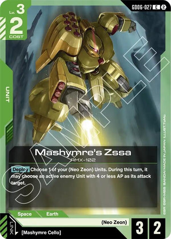 Image for Mashymre's Zssa (GD06-027) (GD06) - Gundam Card Game
