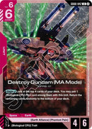 Image for Destroy Gundam (MA Mode) (GD06-042) (GD06) - Gundam Card Game