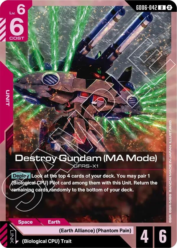 Image for Destroy Gundam (MA Mode) (GD06-042) (GD06) - Gundam Card Game