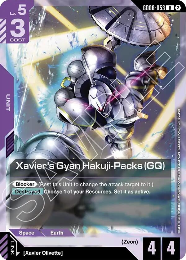 Image for Xavier's Gyan Hakuji-Packs (GQ) (GD06-053) (GD06) - Gundam Card Game