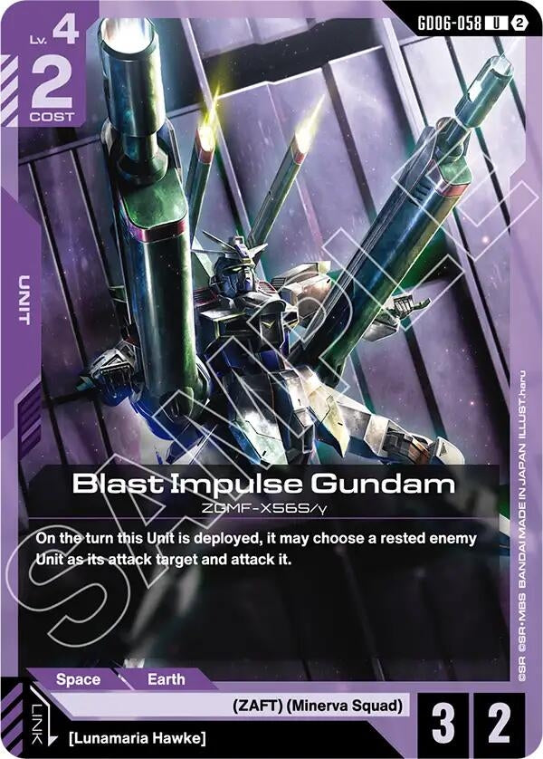 Image for Blast Impulse Gundam (GD06-058) (GD06) - Gundam Card Game