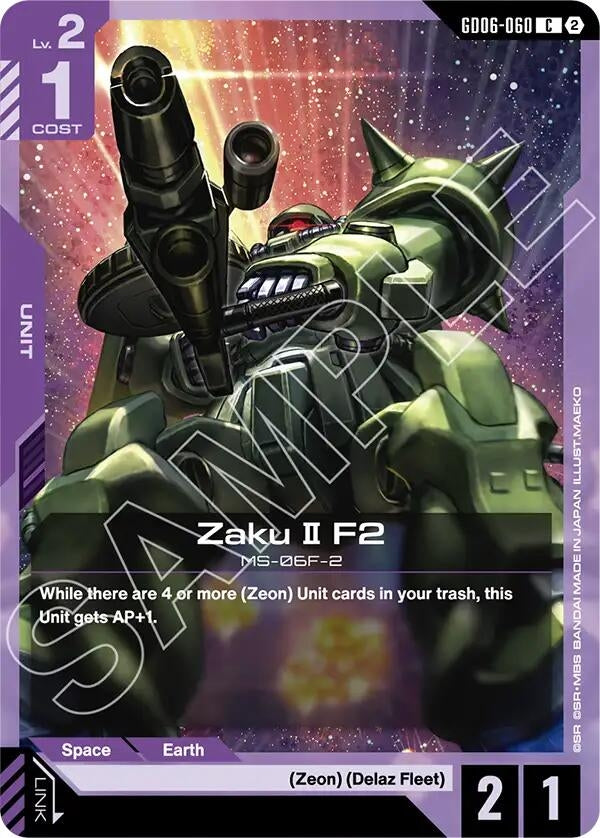 Image for Zaku II F2 (GD06-060) (GD06) - Gundam Card Game