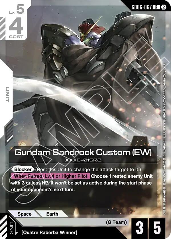 Image for Gundam Sandrock Custom (EW) (GD06-067) (GD06) - Gundam Card Game