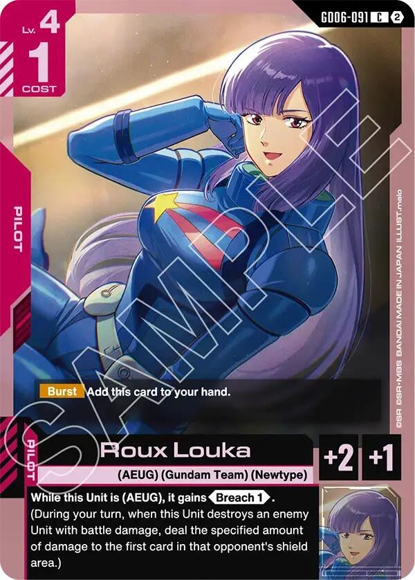 Image for Roux Louka (GD06-091) (GD06) - Gundam Card Game
