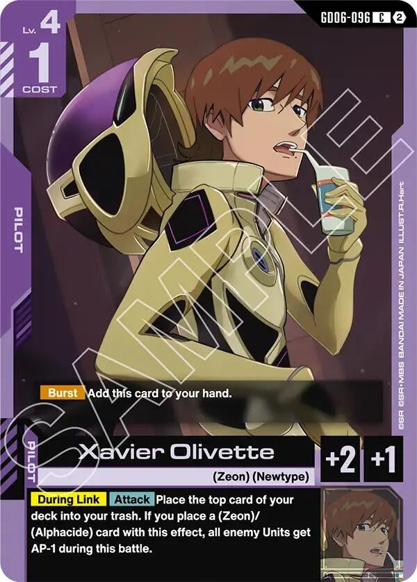 Image for Xavier Olivette (GD06-096) (GD06) - Gundam Card Game