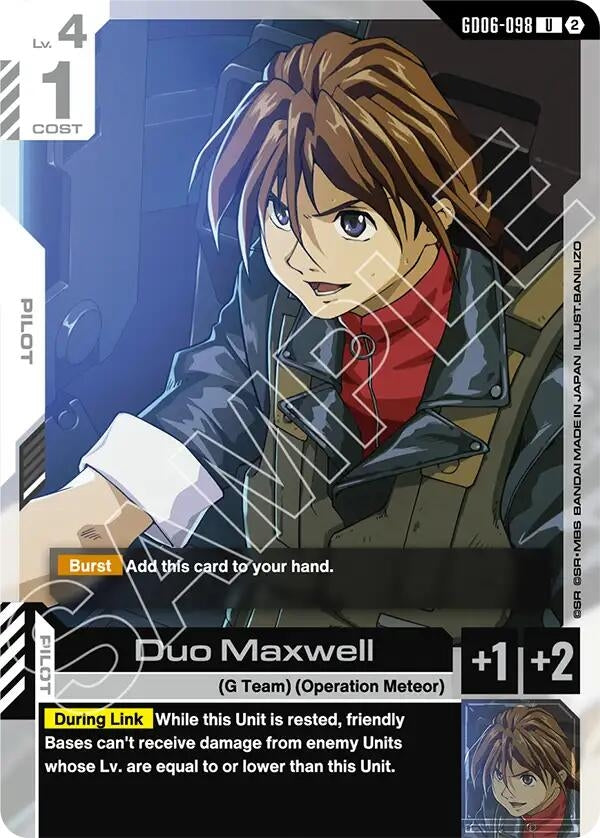 Image for Duo Maxwell (GD06-098) (GD06) - Gundam Card Game