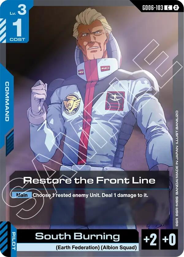 Image for Restore the Front Line (GD06-103) (GD06) - Gundam Card Game