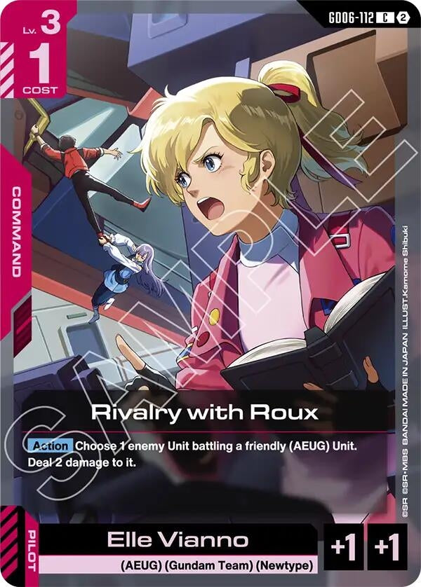Image for Rivalry with Roux (GD06-112) (GD06) - Gundam Card Game
