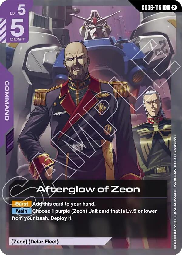 Image for Afterglow of Zeon (GD06-116) (GD06) - Gundam Card Game