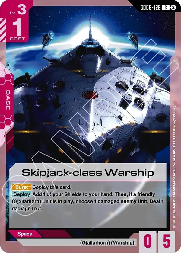 Image for Skipjack-class Warship (GD06-126) (GD06) - Gundam Card Game