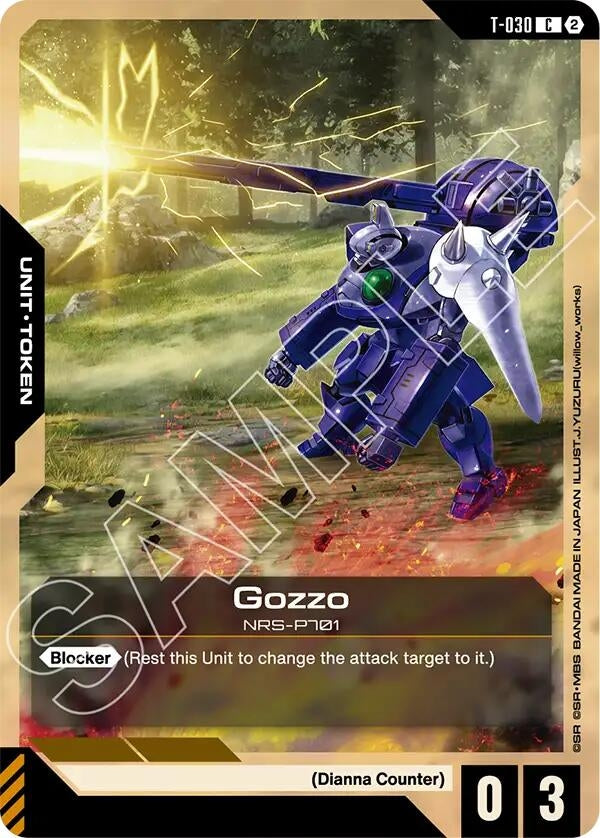 Image for Gozzo (T-030) Token (T-030) (GD06) - Gundam Card Game