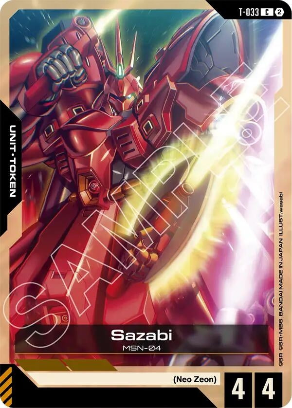 Image for Sazabi (T-033) Token (T-033) (GD06) - Gundam Card Game